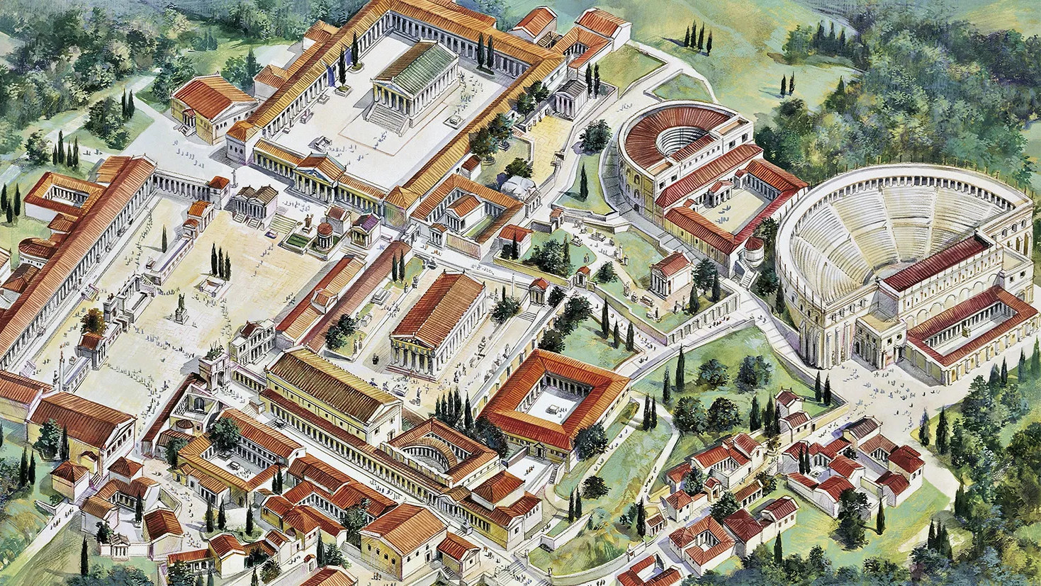 The greek agora © Encyclopædia Britannica
